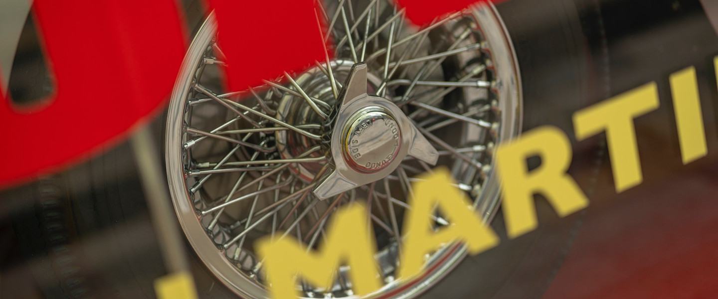 A detail shot of the replica of the original 1965 Corgi DB5 model