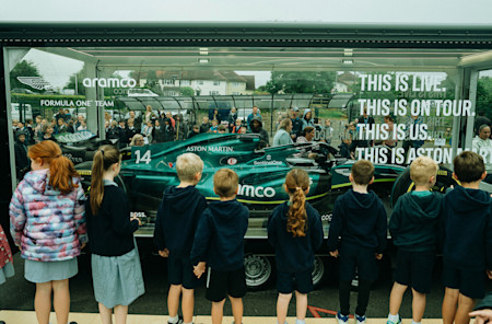 At Silverstone Primary School, the students got closer to the F1 action than most. 