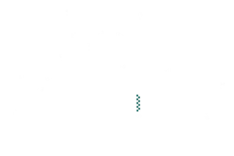 2023 Bahrain Grand Prix track map turns